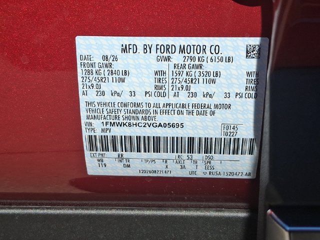 New 2027 Ford Explorer Platinum w/ 3.0L Ultimate Package AWD/4WD image 20