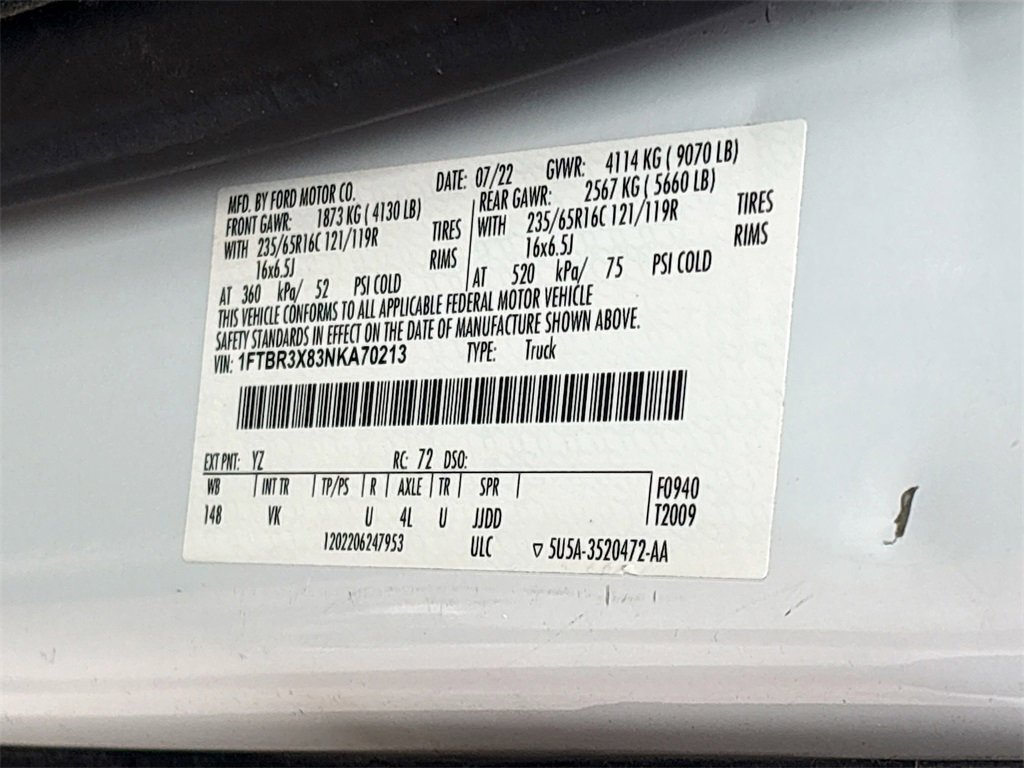 Used 2022 Ford Transit 250 148 High Roof Extended image 30