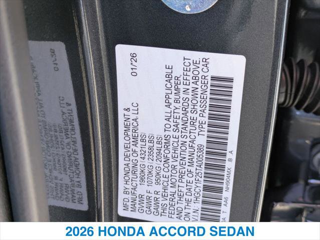 Used 2026 Honda Accord LX image 26