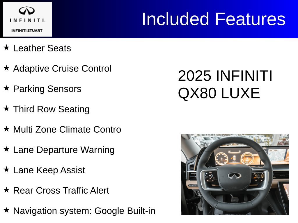 Used 2025 INFINITI QX80 Luxe RWD image 8