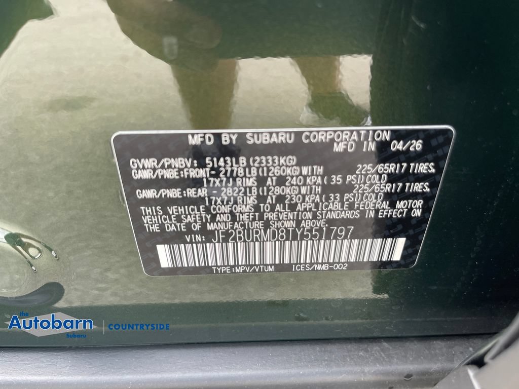 New 2026 Subaru Outback Wilderness AWD/4WD image 30