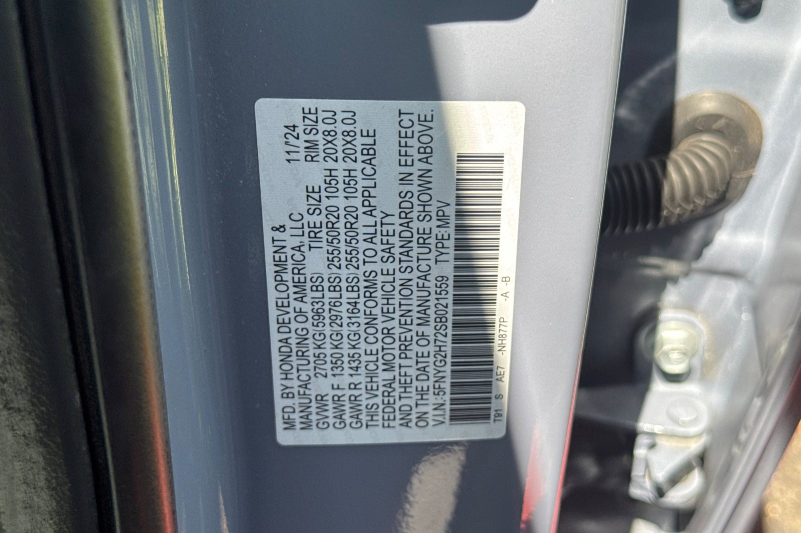 Certified 2025 Honda Pilot Touring image 30