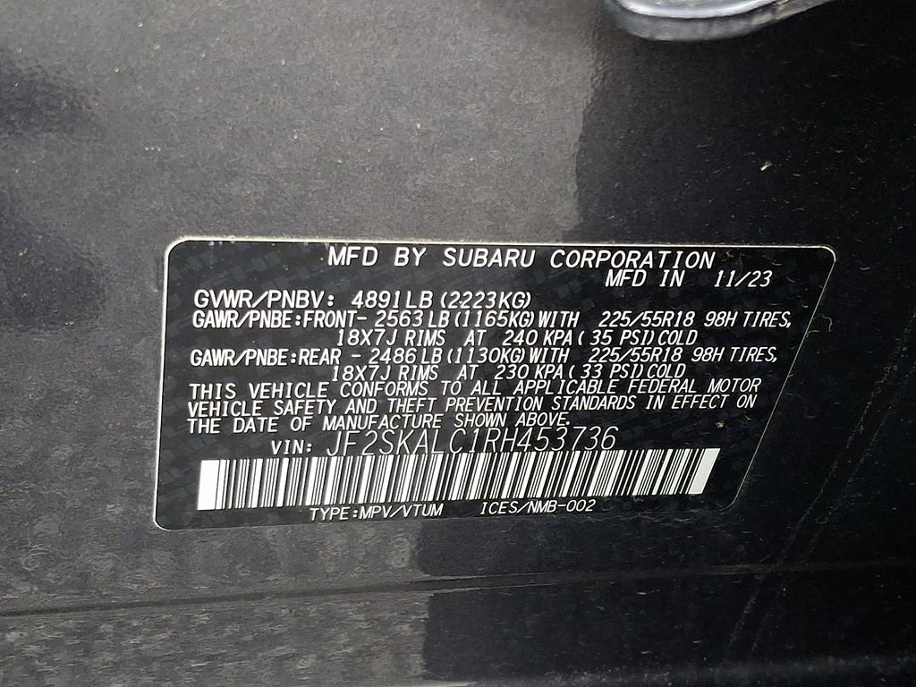 Certified 2024 Subaru Forester Limited w/ POP Package 3 image 31