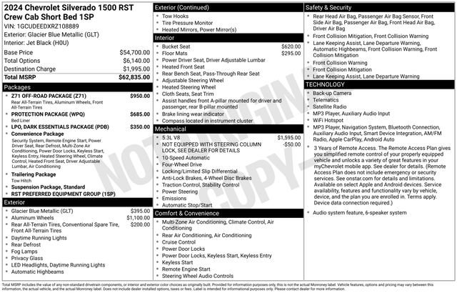 Certified 2024 Chevrolet Silverado 1500 RST w/ Z71 Off-Road Package AWD/4WD image 33