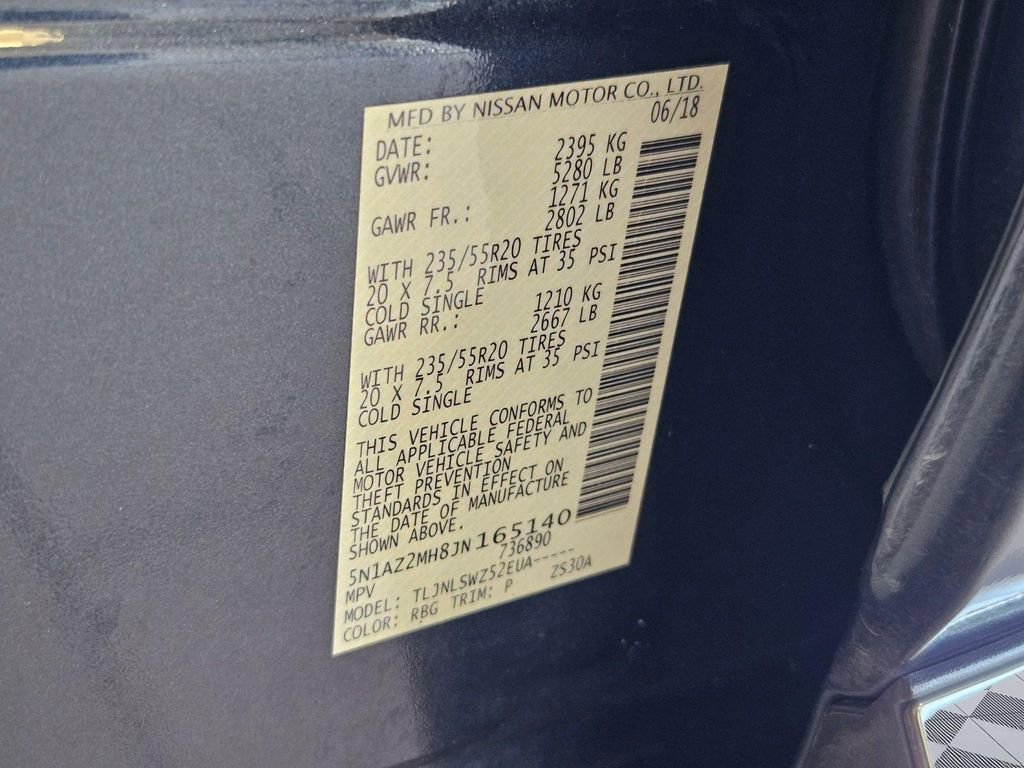 Used 2018 Nissan Murano Platinum w/ Cargo Package image 30