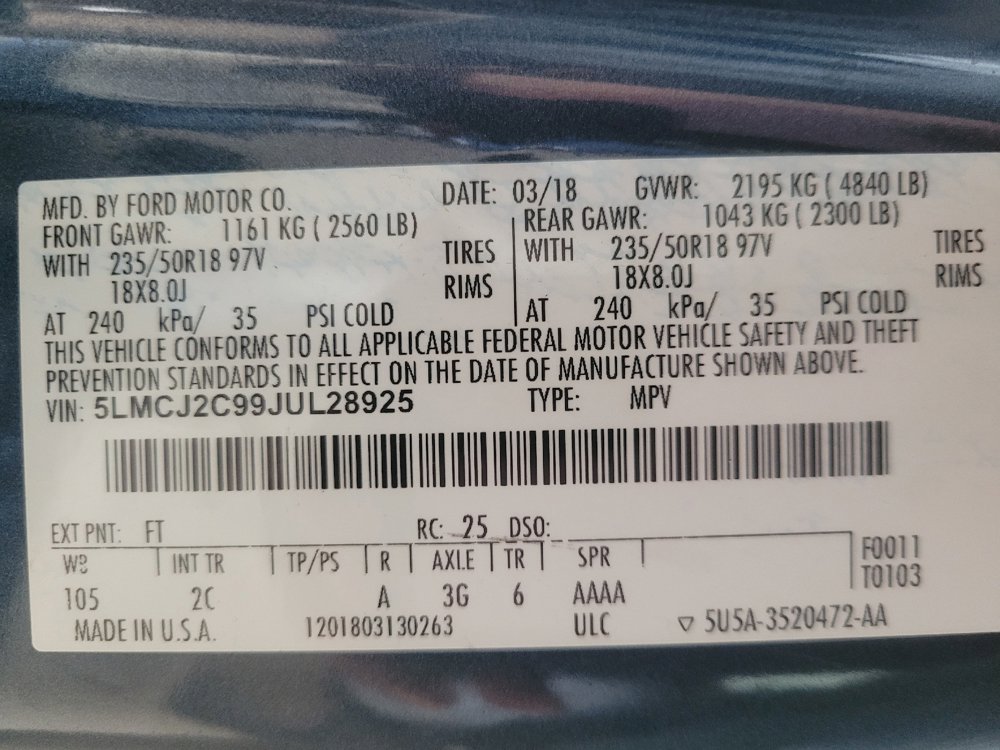 Used 2018 Lincoln MKC Select w/ Select Plus Package FWD image 33