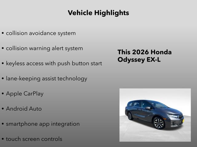 New 2026 Honda Odyssey EX-L image 10