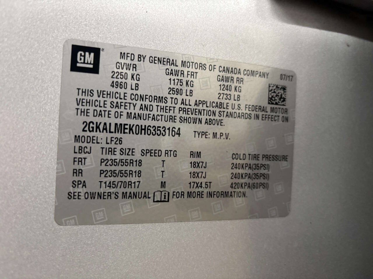 Used 2017 GMC Terrain SLE FWD image 36