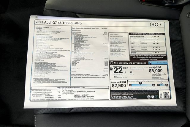 New 2025 Audi Q7 2.0T Premium Plus image 13