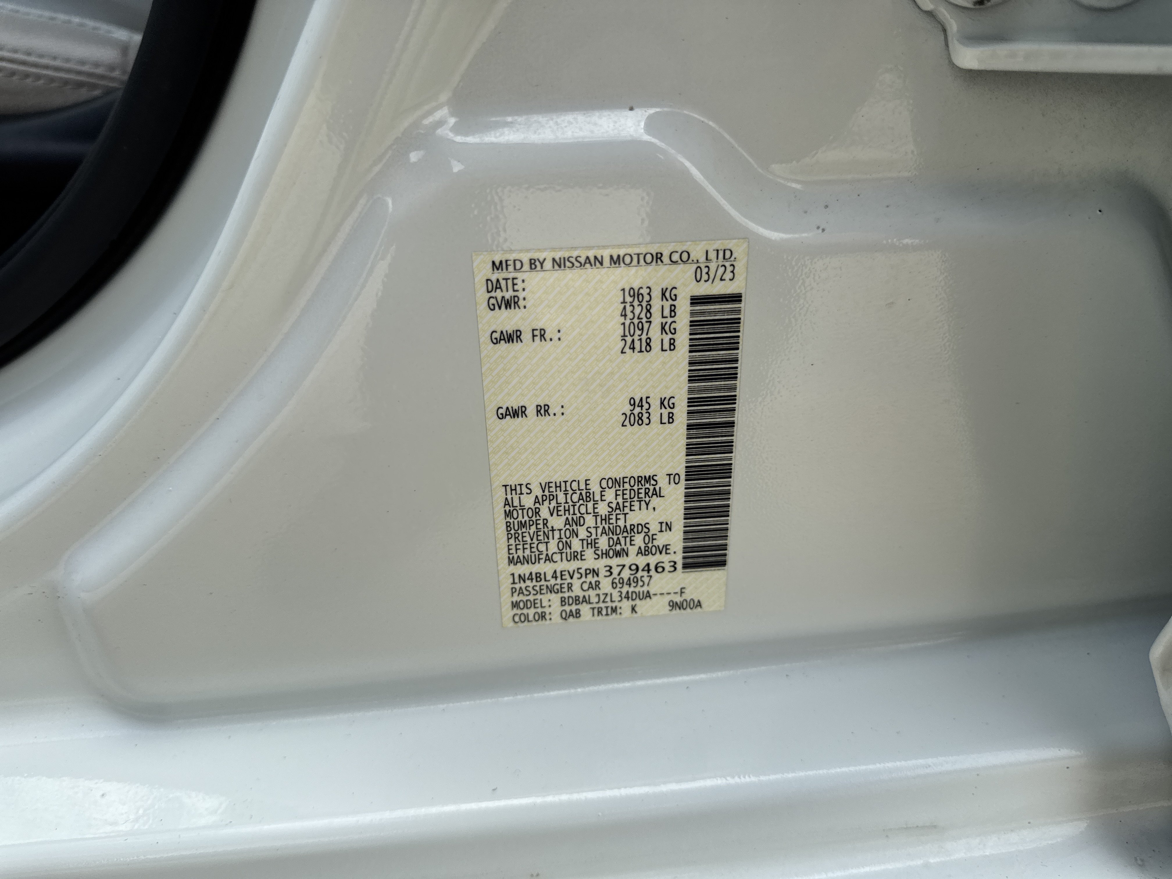 Used 2023 Nissan Altima 2.5 SL FWD image 31