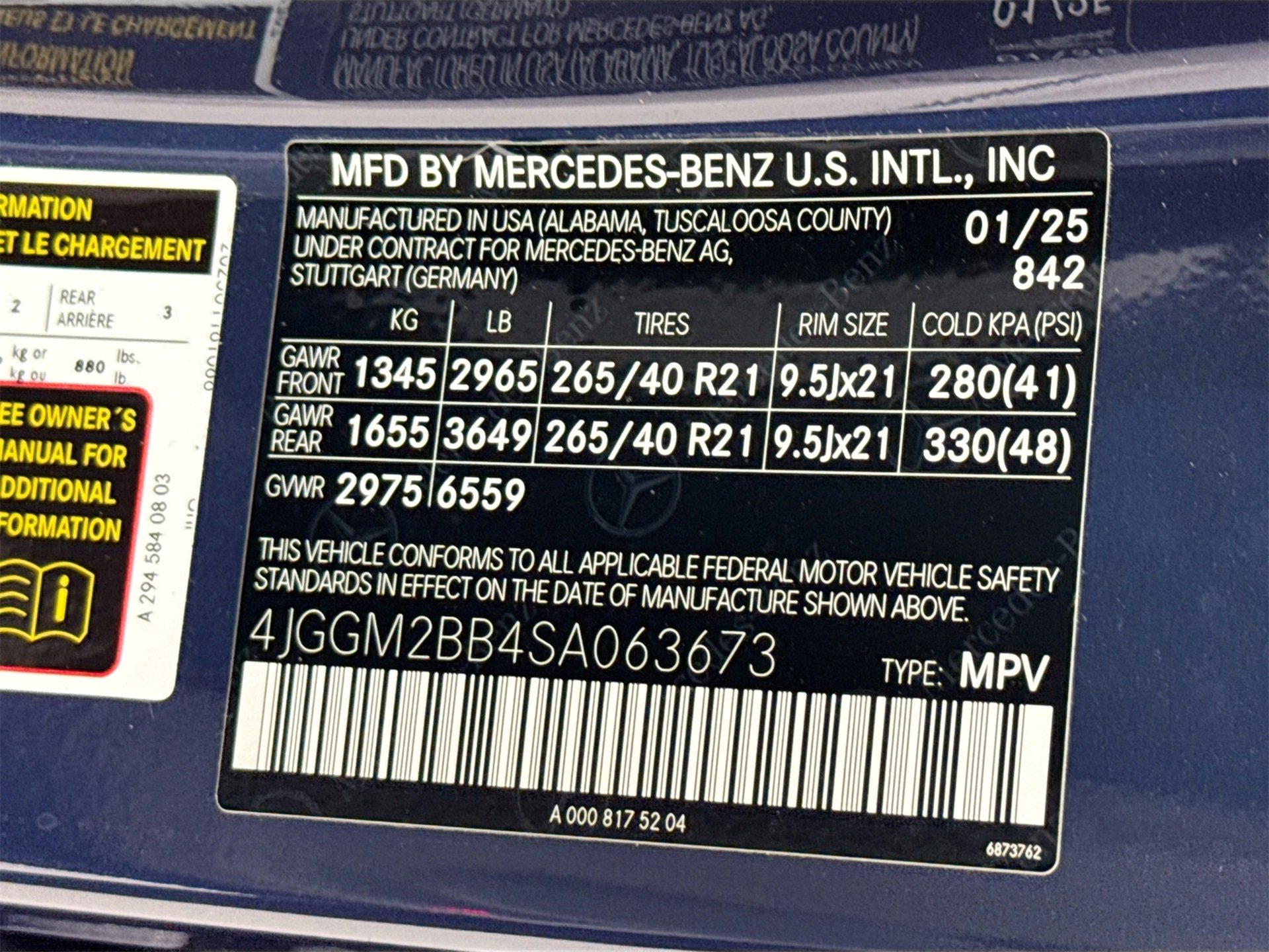 Certified 2025 Mercedes-Benz EQE 350+ SUV image 34