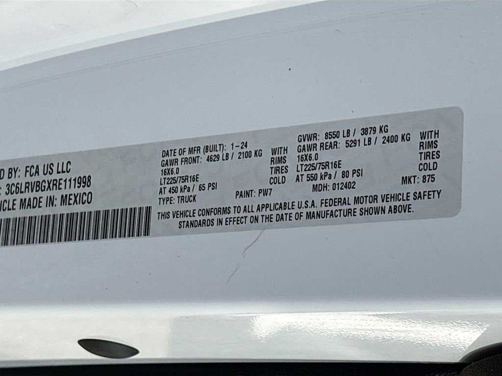 Used 2024 RAM ProMaster 1500 w/ Convenience Group image 29