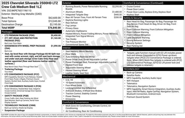 Certified 2025 Chevrolet Silverado 2500 LTZ w/ LTZ Premium Package AWD/4WD image 39