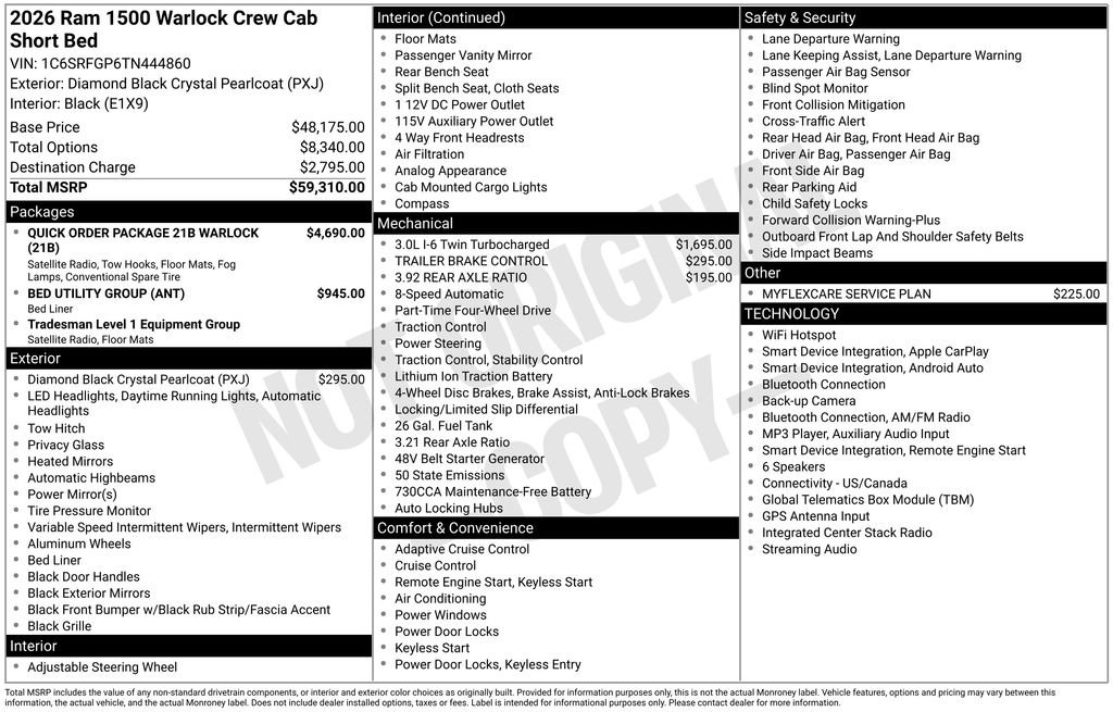 New 2026 RAM 1500 Warlock AWD/4WD image 3