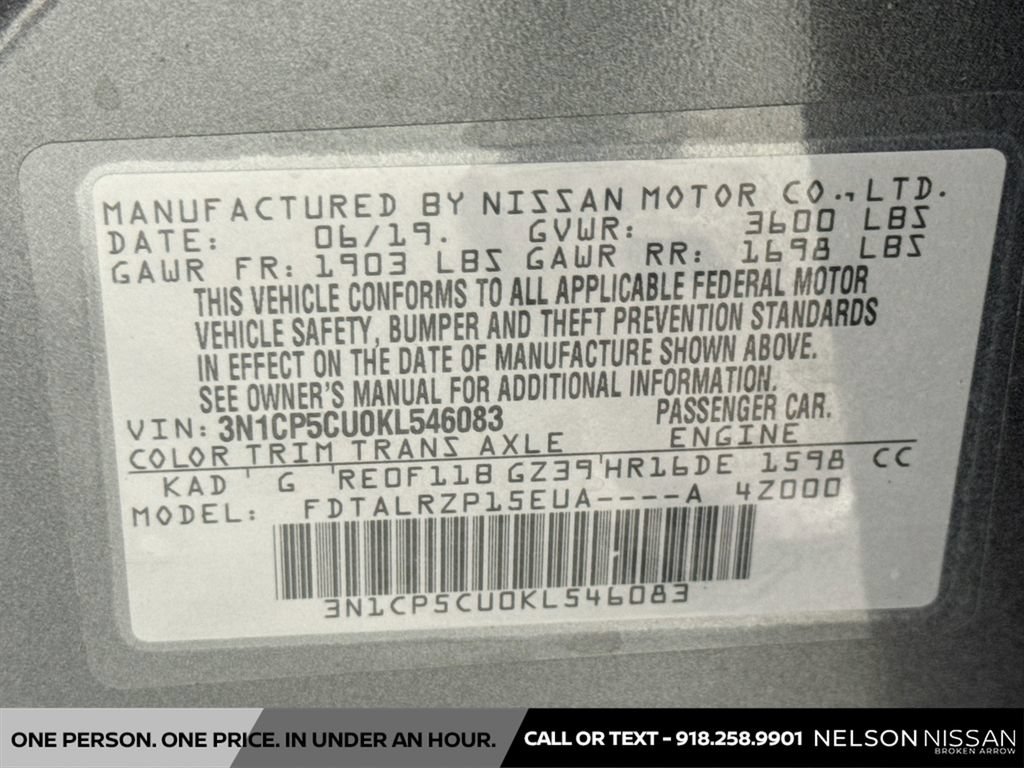 Used 2019 Nissan Kicks S FWD image 29