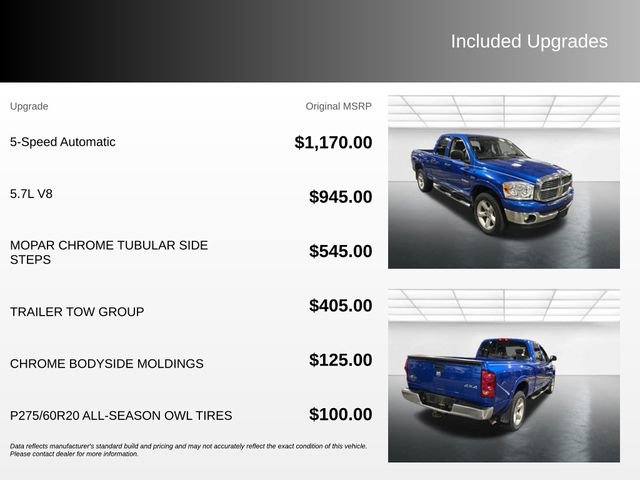Used 2008 Dodge Ram 1500 Truck SLT w/ Trailer Tow Group AWD/4WD image 4