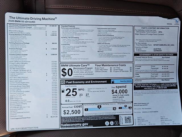 New 2026 BMW X5 sDrive40i image 20