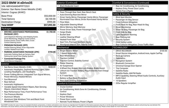Used 2023 BMW i4 eDrive35 RWD image 42