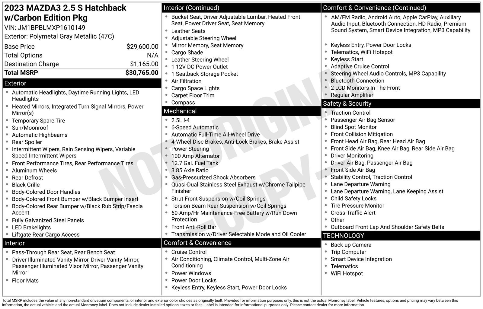 Used 2023 MAZDA MAZDA3 s image 4