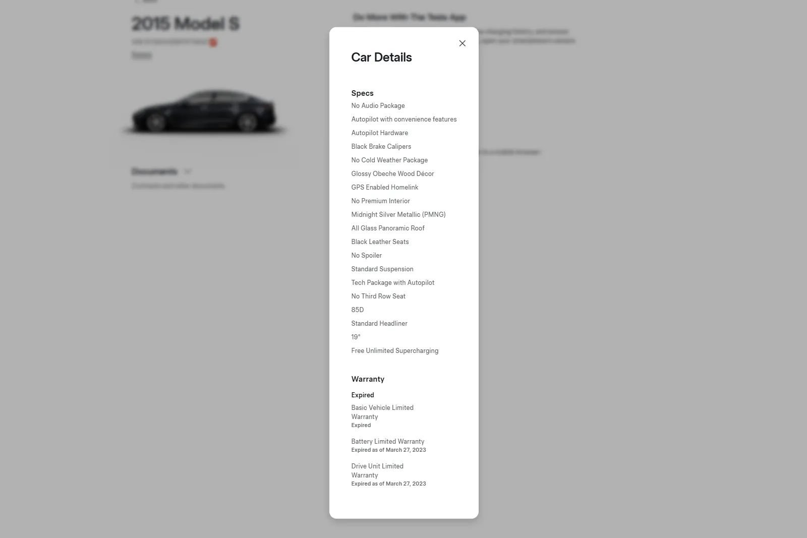 Used 2015 Tesla Model S 85D AWD/4WD image 4