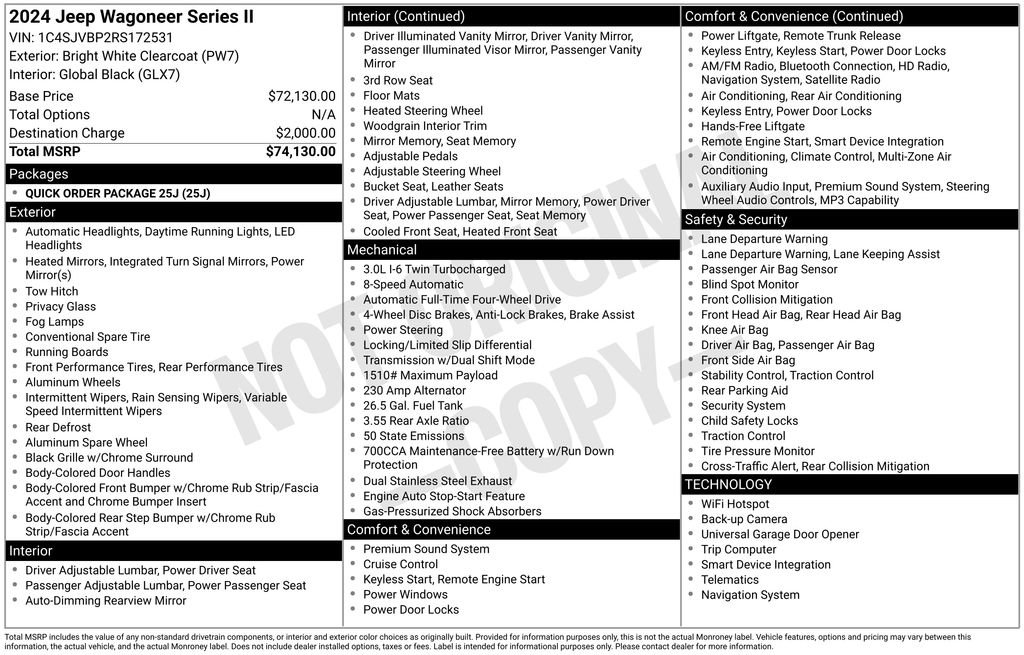 Used 2024 Jeep Wagoneer Series II image 8