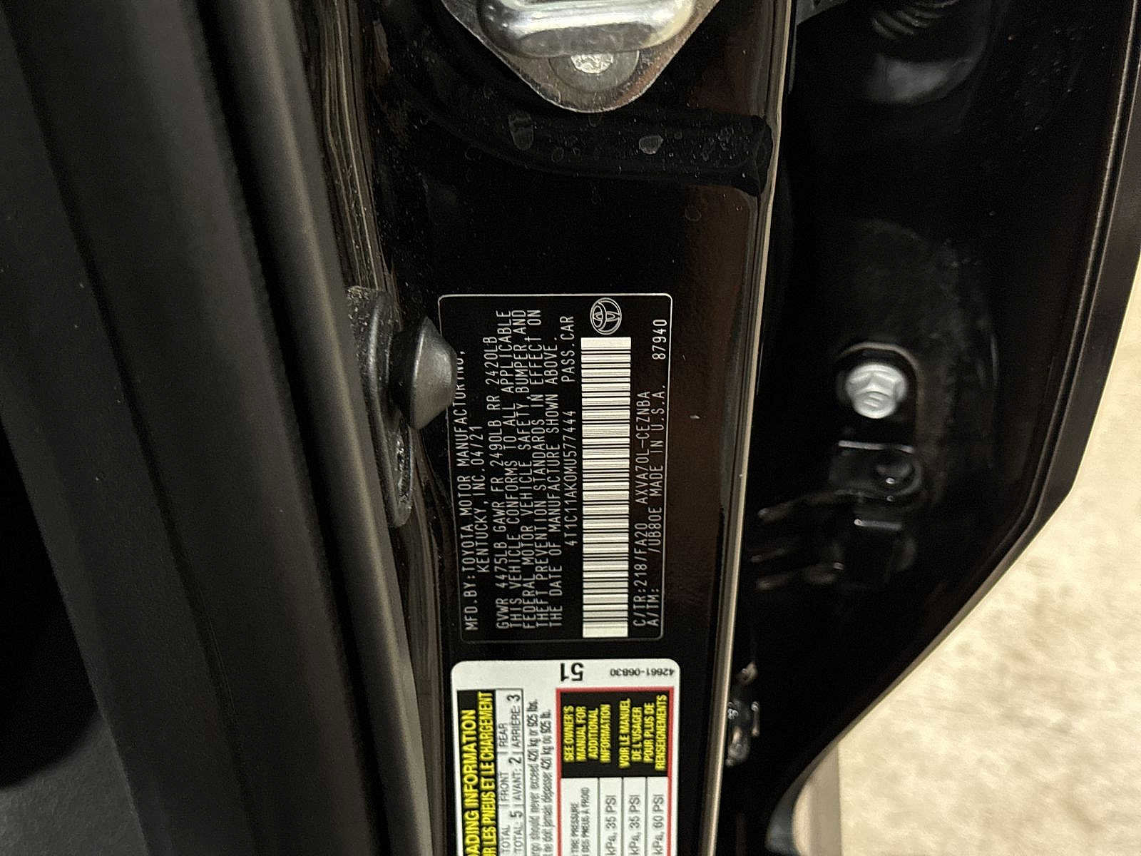 Certified 2021 Toyota Camry LE FWD image 14