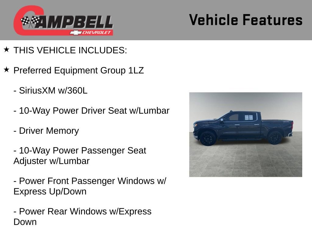 Used 2024 Chevrolet Silverado 1500 LTZ w/ Technology Package image 5