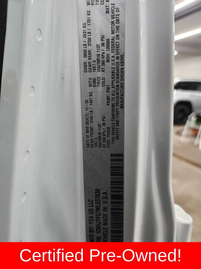 Certified 2021 Jeep Gladiator Overland w/ Popular Equipment Package image 40