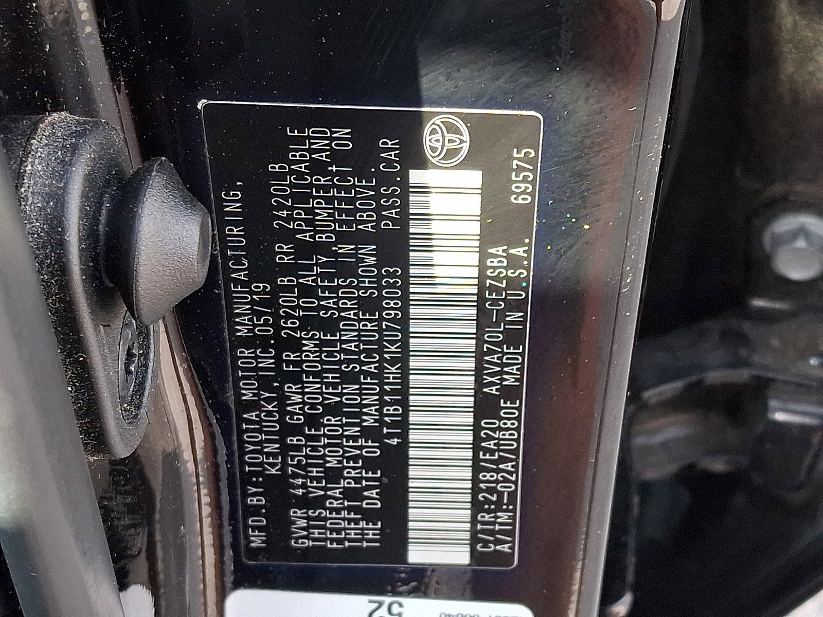 Used 2019 Toyota Camry SE w/ Convenience Package FWD image 25