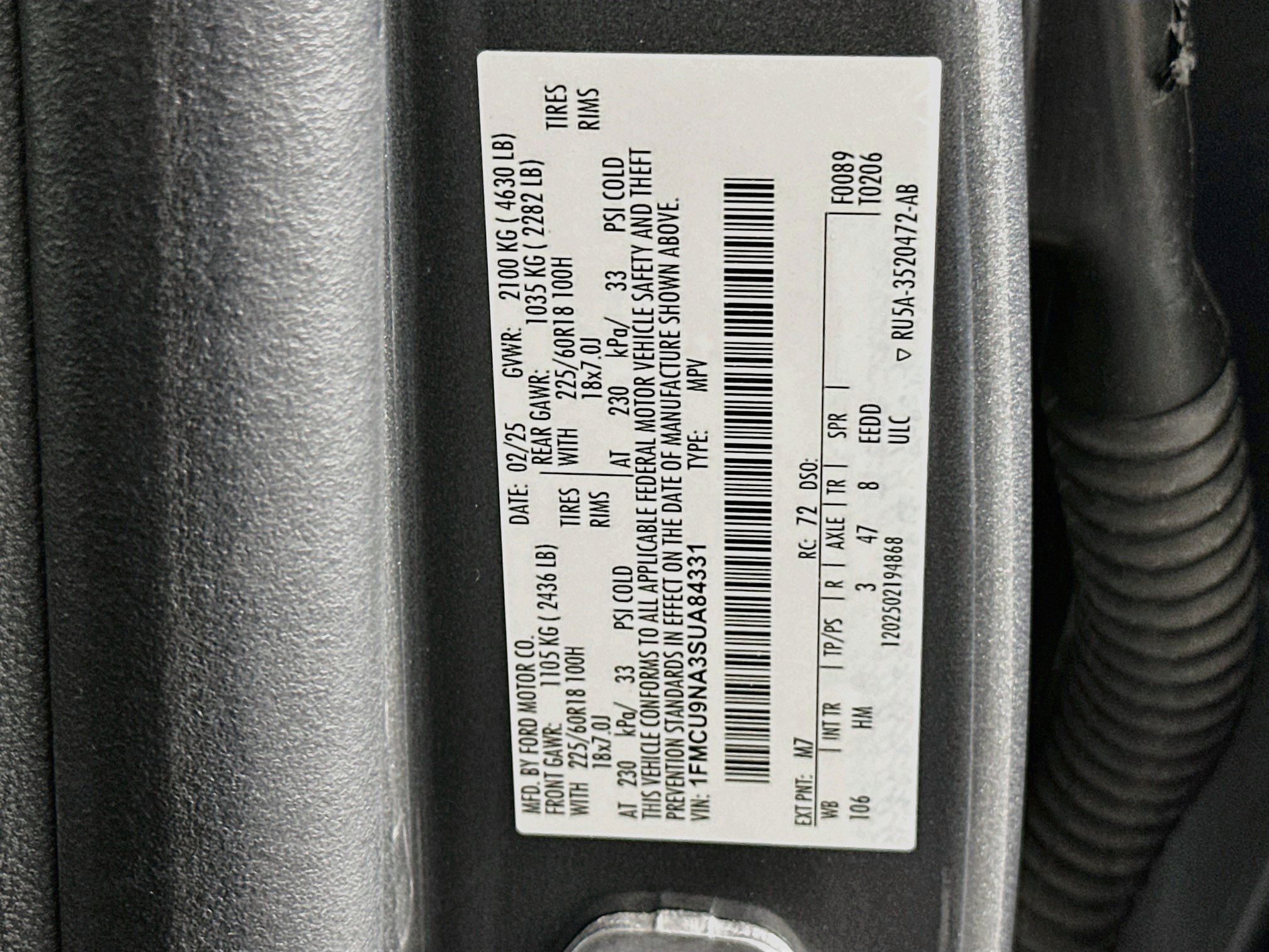 Used 2025 Ford Escape ST-Line Select AWD/4WD image 12