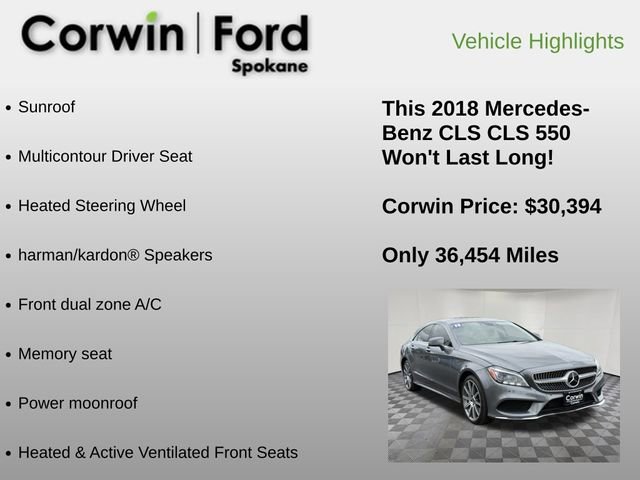 Used 2018 Mercedes-Benz CLS 550 4MATIC image 6