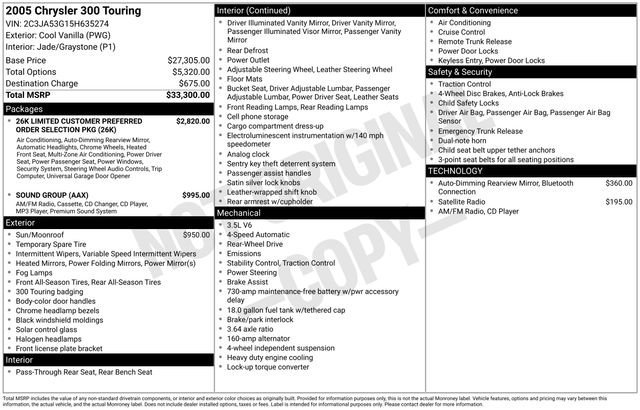 Used 2005 Chrysler 300 Touring RWD image 19