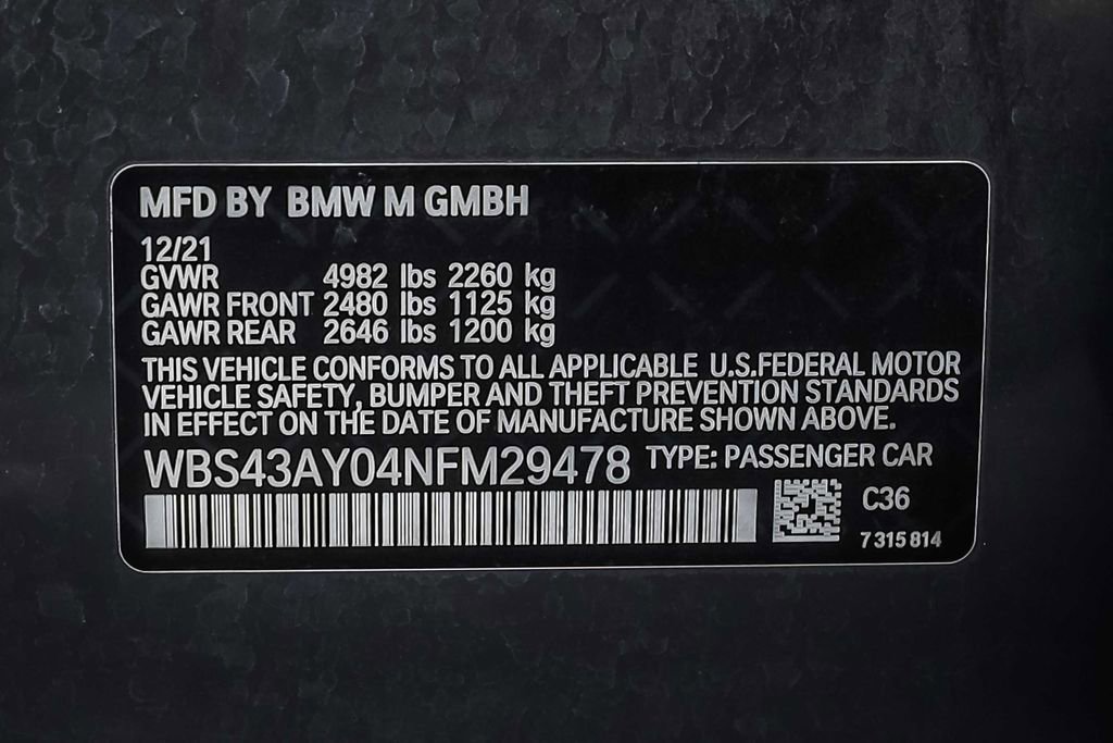 Used 2022 BMW M3 Competition w/ M Carbon Exterior Package image 28