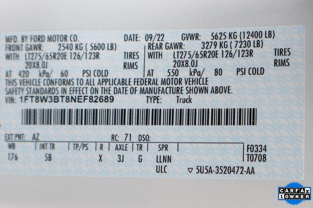 Used 2022 Ford F350 Lariat w/ Black Appearance Package image 54