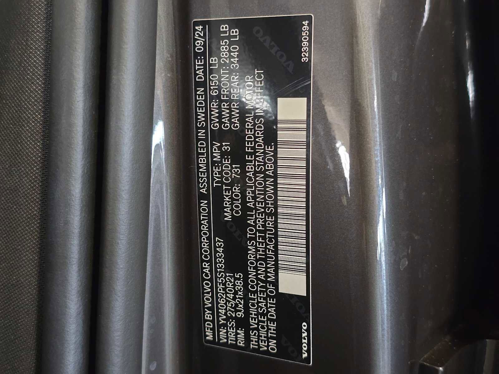 Used 2025 Volvo XC90 B6 Ultra w/ Protection Package Premier image 33