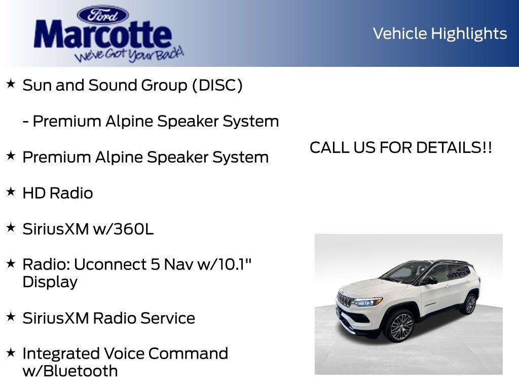 Used 2023 Jeep Compass Limited w/ Elite Group AWD/4WD image 40