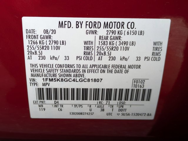 Used 2020 Ford Explorer ST w/ Premium Technology Package AWD/4WD image 28
