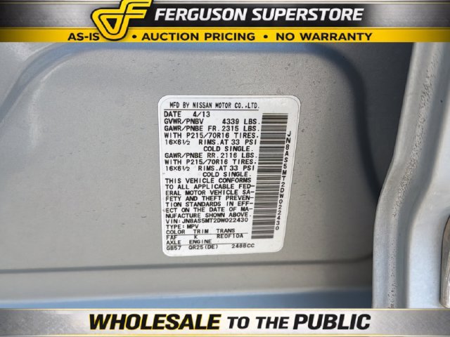 Used 2013 Nissan Rogue S w/ Special Edition Pkg FWD image 30