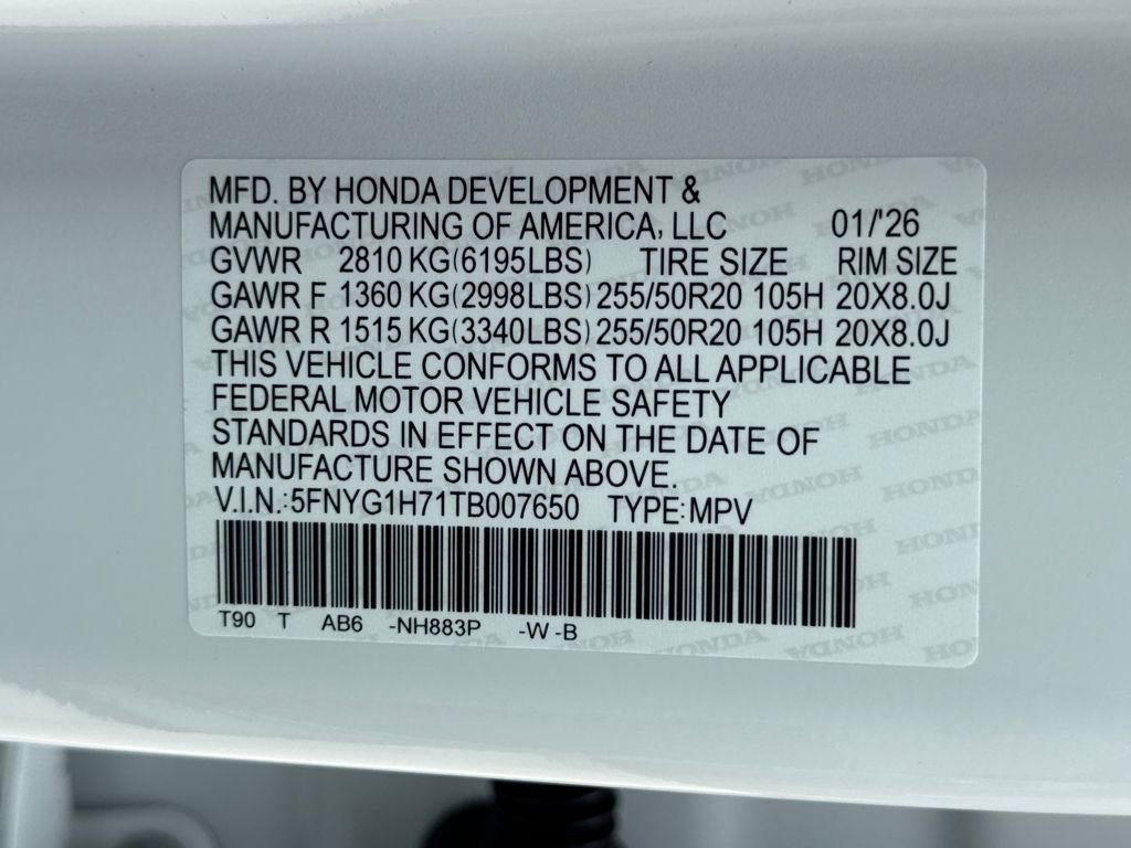 New 2026 Honda Pilot Touring image 31