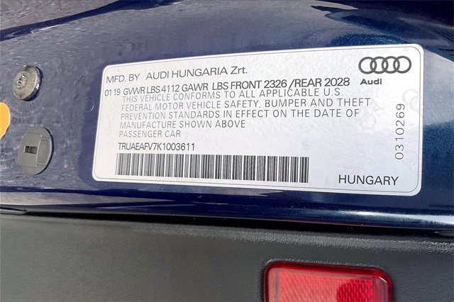 Used 2019 Audi TT 2.0T w/ Technology Package image 34