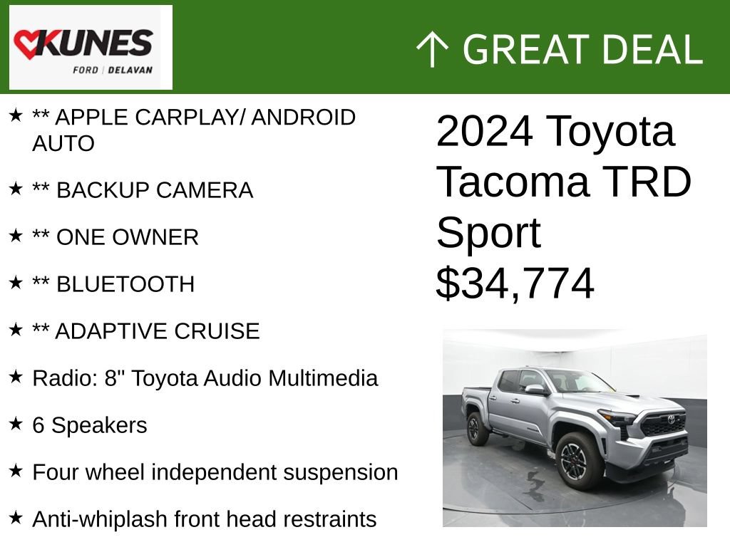 Used 2024 Toyota Tacoma TRD Sport RWD image 2