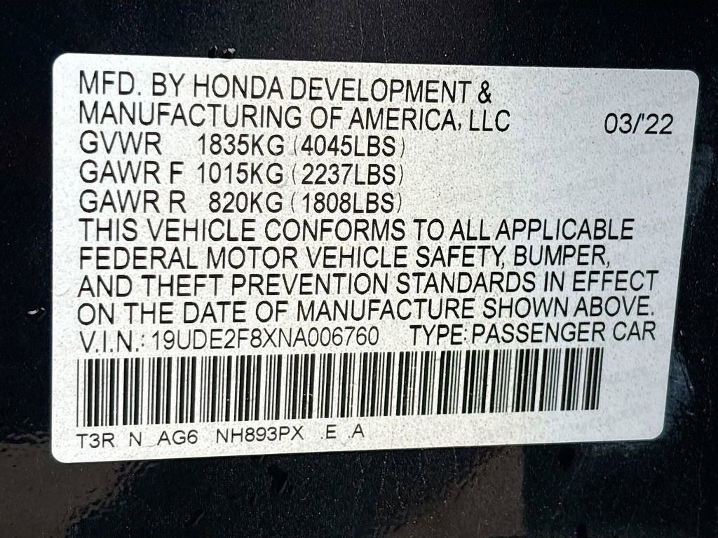 Used 2022 Acura ILX w/ Premium & A-SPEC Package image 31