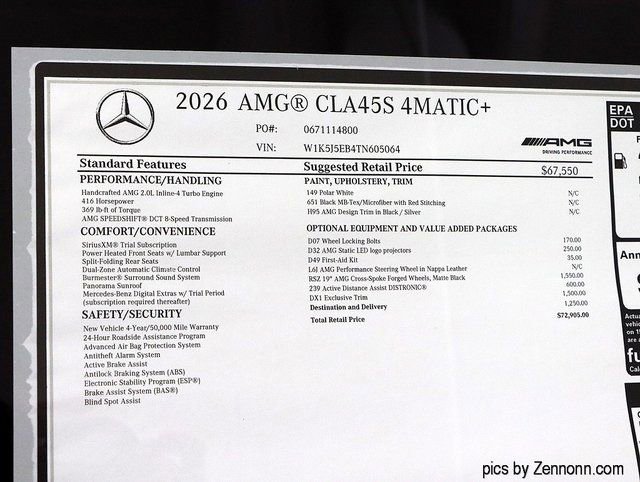 New 2026 Mercedes-Benz CLA 45 AMG S 4MATIC image 30