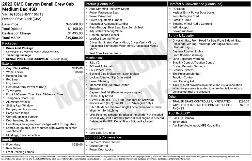 Used 2022 GMC Canyon Denali AWD/4WD image 9