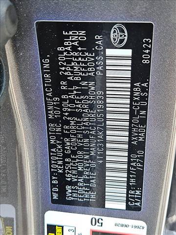 Used 2020 Toyota Camry LE FWD image 15
