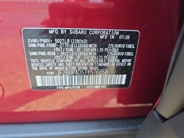 New 2026 Subaru Outback Premium AWD/4WD image 25