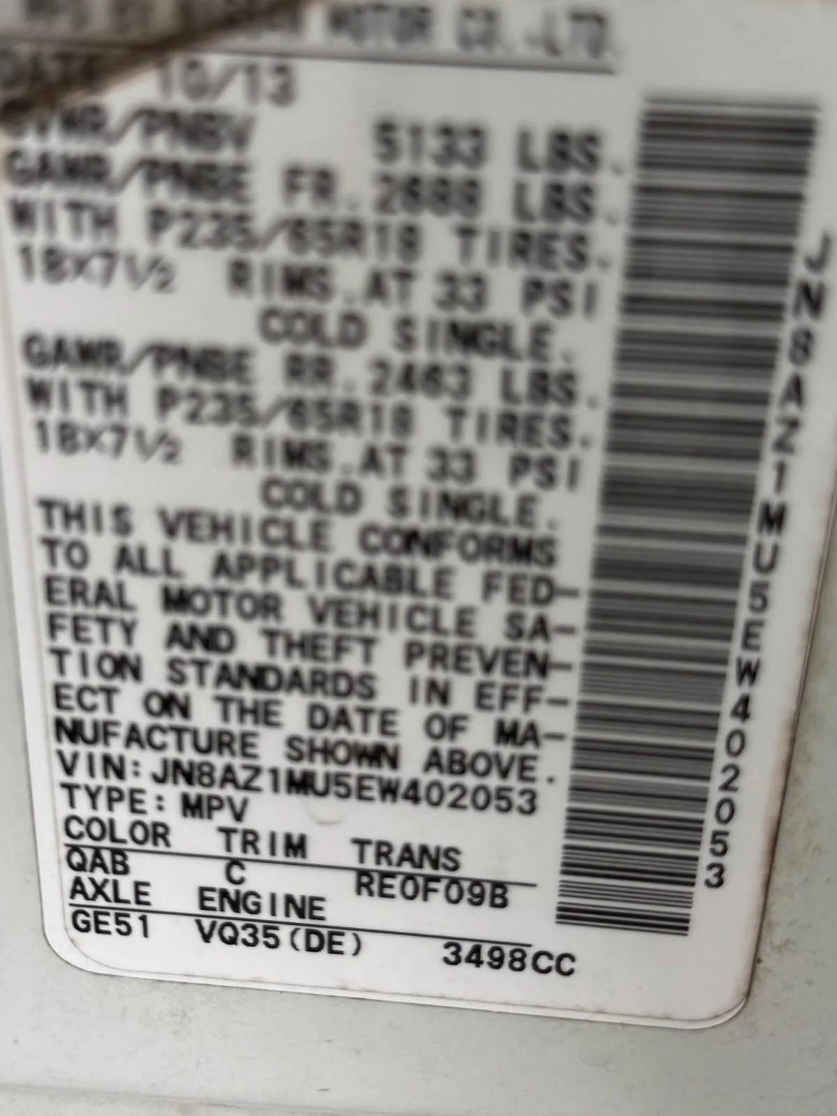 Used 2014 Nissan Murano S FWD image 14
