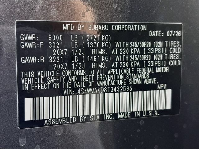 New 2026 Subaru Ascent Touring AWD/4WD image 34