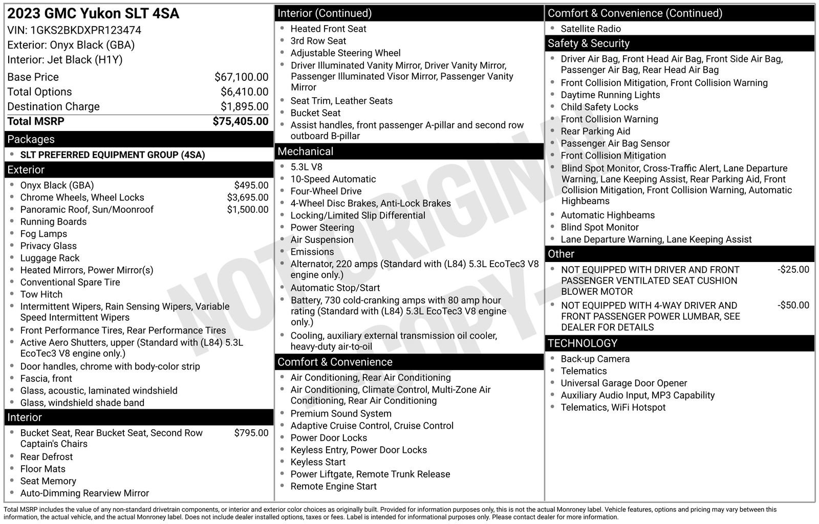 Used 2023 GMC Yukon SLT AWD/4WD image 4
