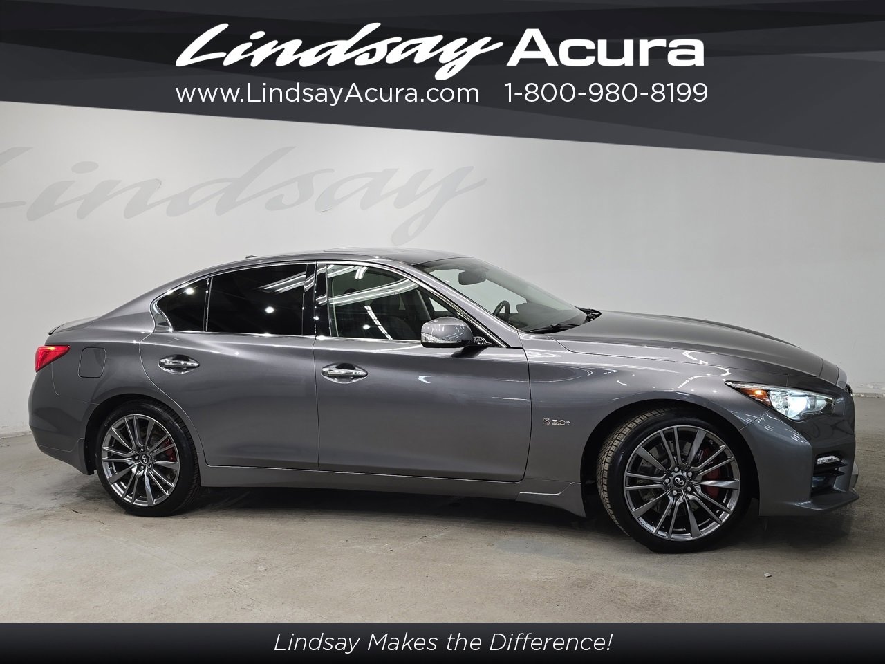 Used 2017 INFINITI Q50 Red Sport 400 image 3